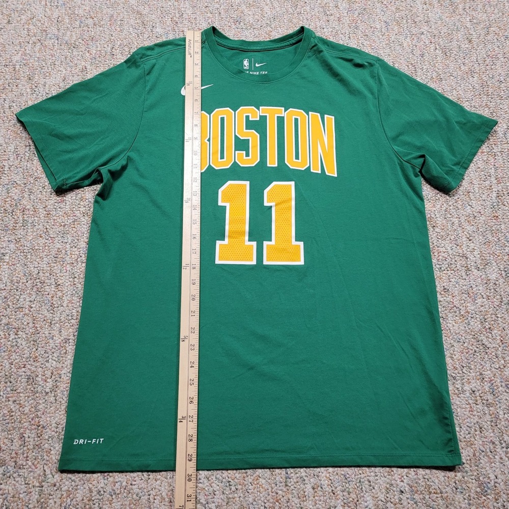 Nike Boston Celtics Shirt Mens XL Green Dri-FIT Kyrie Irving NBA AO0873-313 - Picture 8 of 16